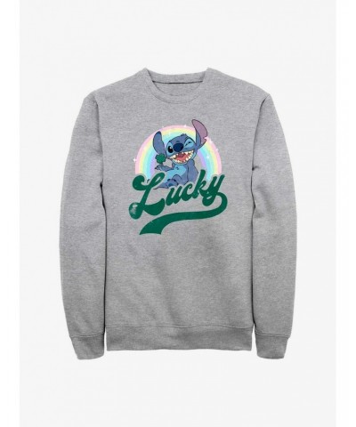 Disney Lilo & Stitch Lucky Rainbow Sweatshirt $12.69 Sweatshirts