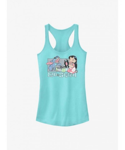 Disney Lilo & Stitch Duo Records Girls Tank $9.76 Tanks