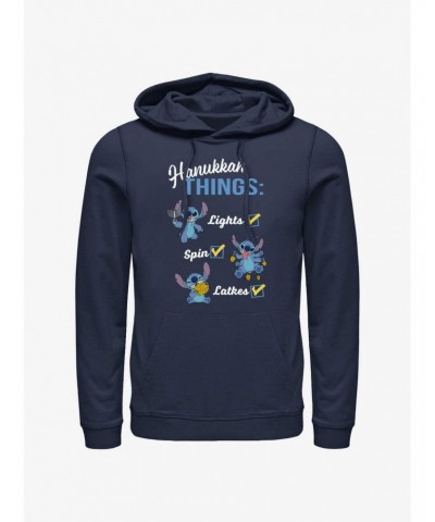 Disney Lilo & Stitch Hanukkah List Hoodie $10.78 Hoodies