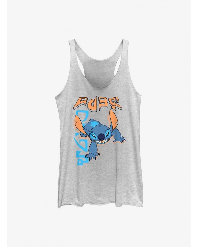 Dsny Lilo Stch Tiger Crawl Back Girls Raw Edge Tank $9.74 Tanks