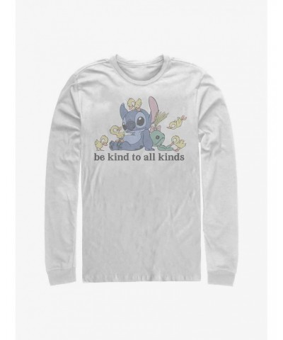 Disney Lilo & Stitch Be Kind To All Kinds Long-Sleeve T-Shirt $10.53 T-Shirts