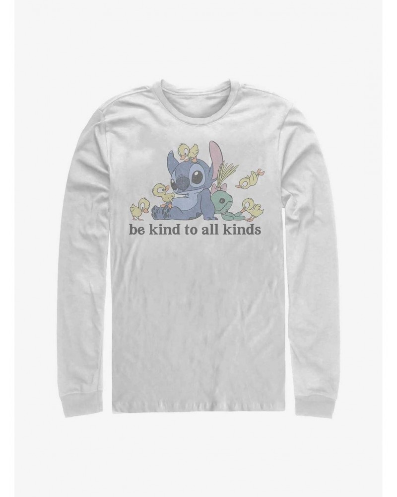 Disney Lilo & Stitch Be Kind To All Kinds Long-Sleeve T-Shirt $10.53 T-Shirts