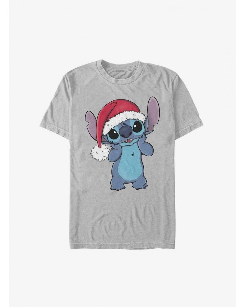 Disney Lilo & Stitch Santa Hat Cutie Extra Soft T-Shirt $8.37 T-Shirts