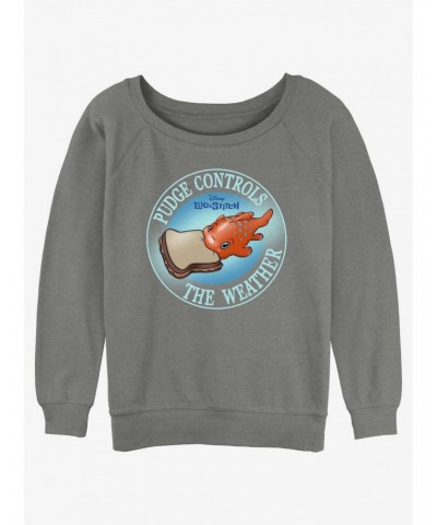 Disney Lilo & Stitch Pudge Weather Girls Slouchy Sweatshirt $10.33 Sweatshirts