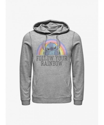 Disney Lilo & Stitch Follow Your Rainbow Hoodie $15.09 Hoodies