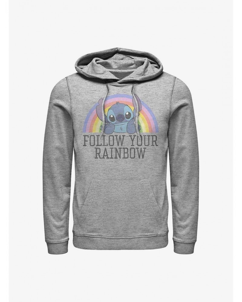 Disney Lilo & Stitch Follow Your Rainbow Hoodie $15.09 Hoodies