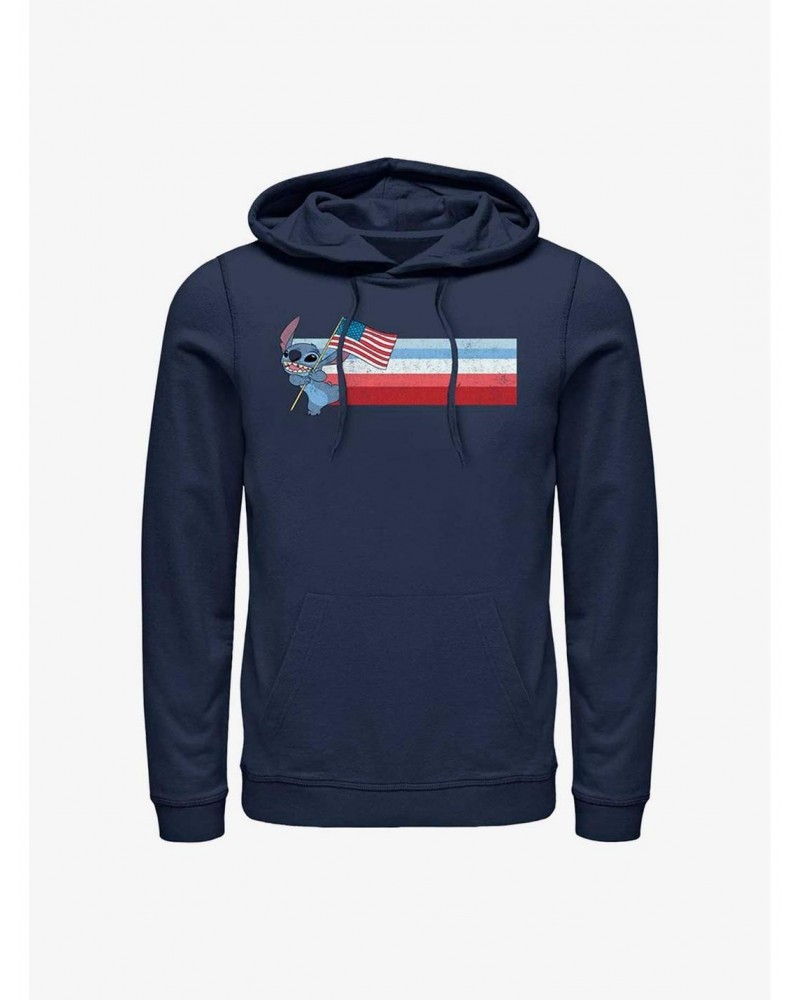 Disney Lilo & Stitch Patriotic Stitch Hoodie $15.45 Hoodies