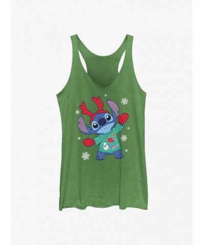 Disney Lilo & Stitch Reindeer Stitch Girls Tank $9.12 Tanks