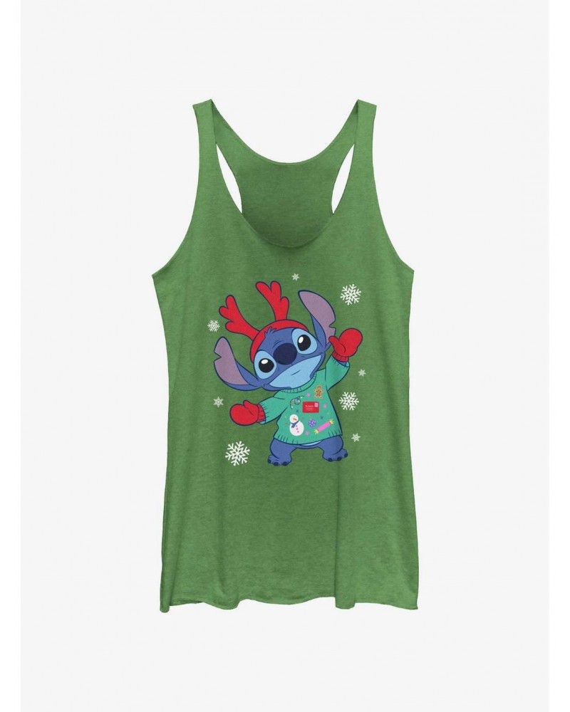 Disney Lilo & Stitch Reindeer Stitch Girls Tank $9.12 Tanks