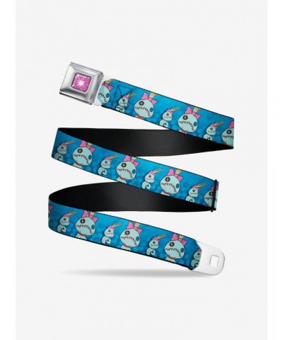 Disney Lilo & Stitch Scrump Poses Hibiscus Flowers Seatbelt Belt $8.22 Belts