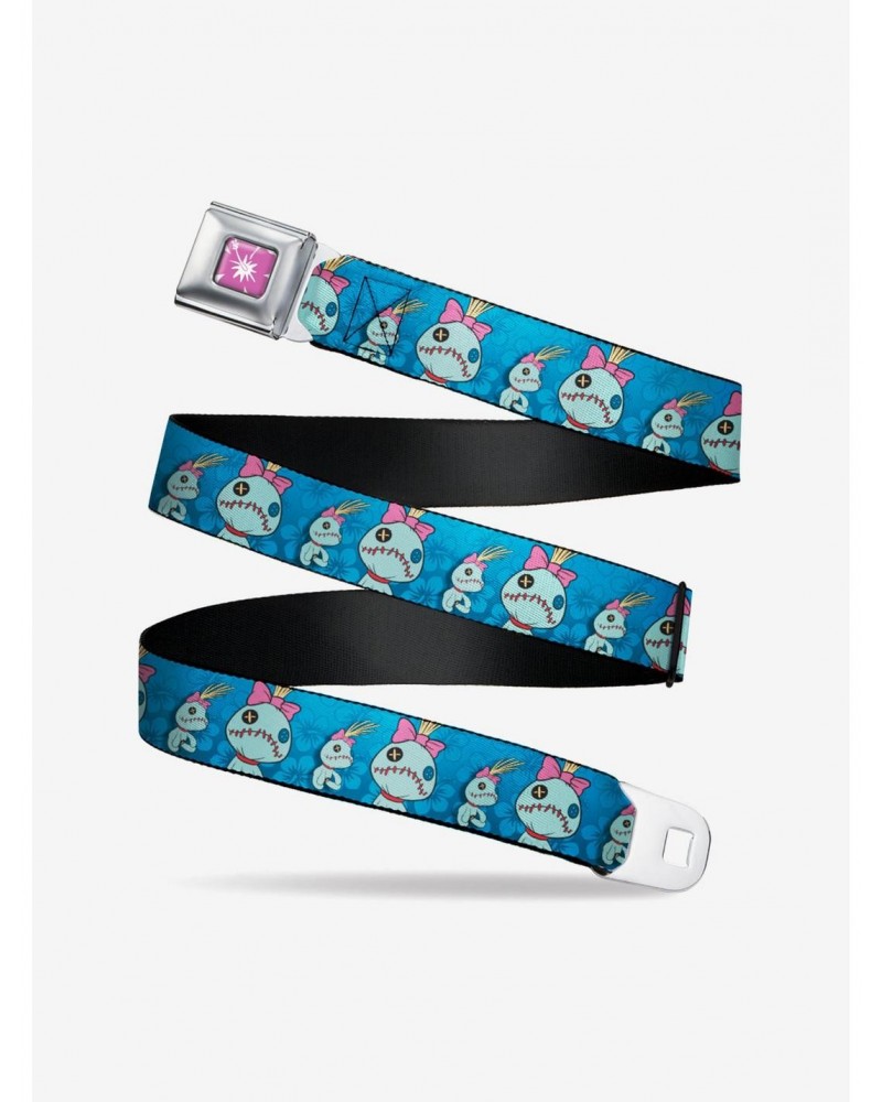 Disney Lilo & Stitch Scrump Poses Hibiscus Flowers Seatbelt Belt $8.22 Belts