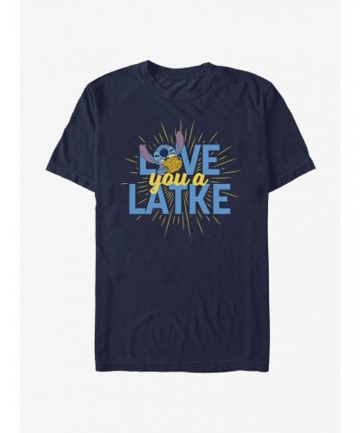 Disney Lilo & Stitch Hanukkah Love You A Latke T-Shirt $7.84 T-Shirts