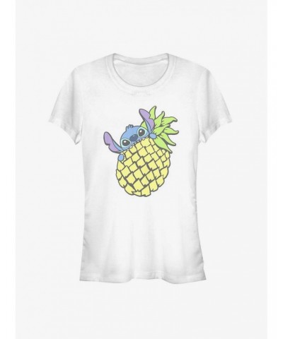 Disney Lilo & Stitch Pineapple Girls T-Shirt $9.56 T-Shirts