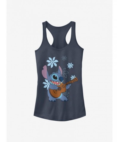 Disney Lilo & Stitch Floral Stitch Girls Tank $7.97 Tanks