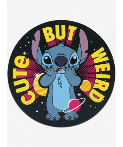 Disney Lilo & Stitch Cute But Weird Round Metal Sign $9.16 Door Signs