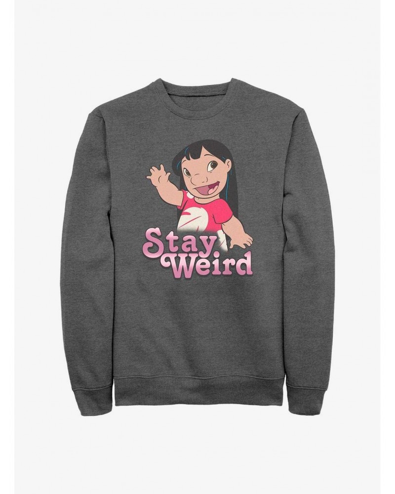 Disney Lilo & Stitch Stay Weird Lilo Sweatshirt $12.99 Sweatshirts