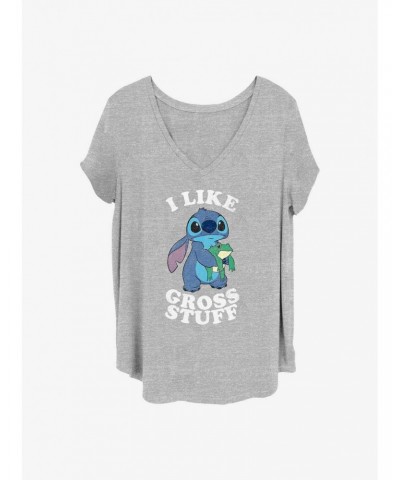 Disney Lilo & Stitch I Like Gross Stuff Girls T-Shirt Plus Size $11.10 T-Shirts