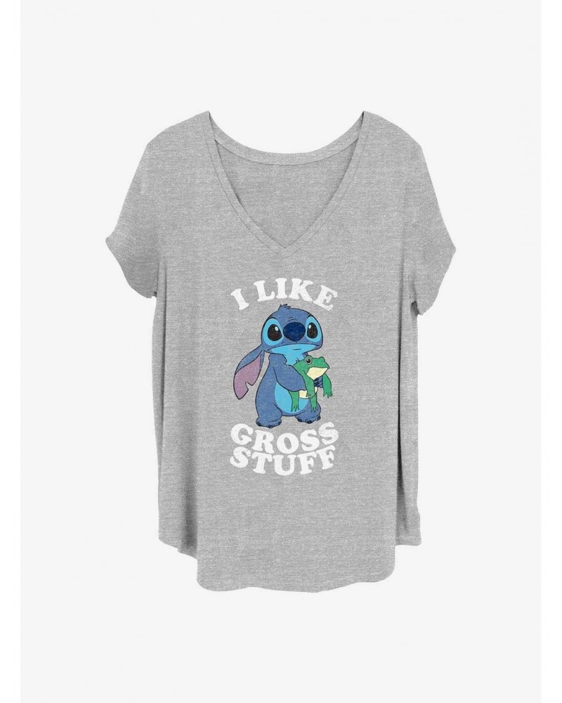 Disney Lilo & Stitch I Like Gross Stuff Girls T-Shirt Plus Size $11.10 T-Shirts