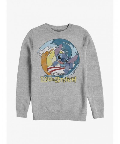 Disney Lilo & Stitch Catch A Wave Crew Sweatshirt $10.04 Sweatshirts