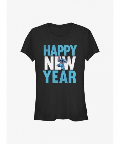 Disney Lilo & Stitch Happy New Year Girls T-Shirt $8.37 T-Shirts