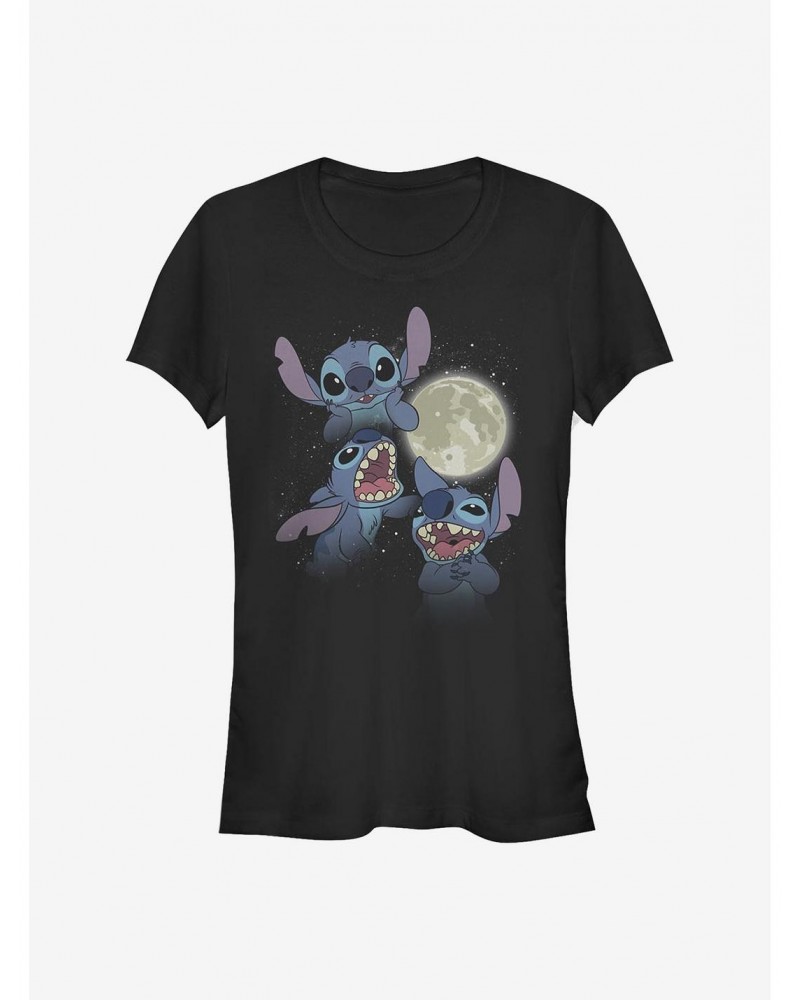 Disney Lilo & Stitch Three Stitch Moon Girls T-Shirt $8.57 T-Shirts