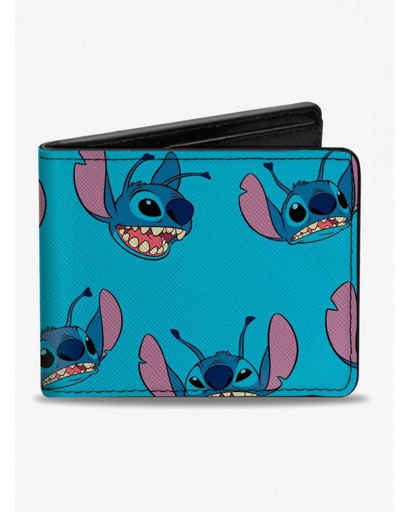 Disney Lilo & Stitch Stitch Scattered Bifold Wallet $6.27 Wallets