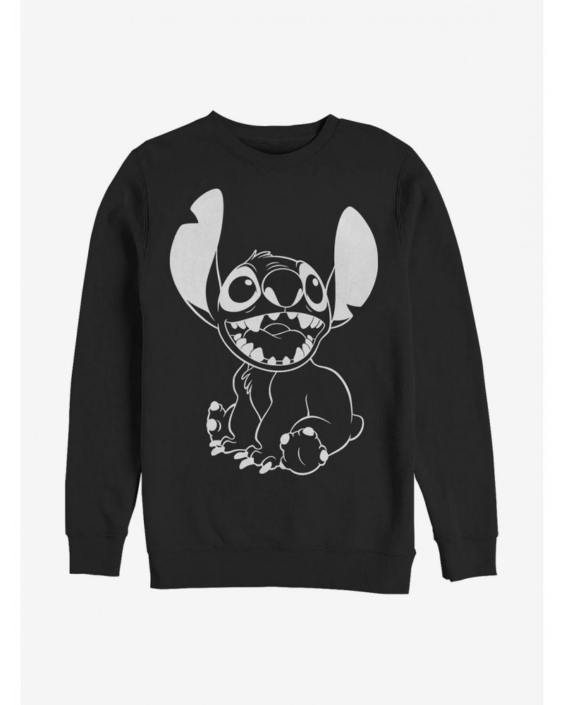 Disney Lilo & Stitch Outline Stitch Crew Sweatshirt $8.86 Sweatshirts