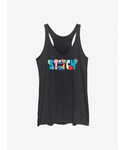 Dsny Lilo Stch Stitch Tropic Shades Girls Raw Edge Tank $9.95 Tanks