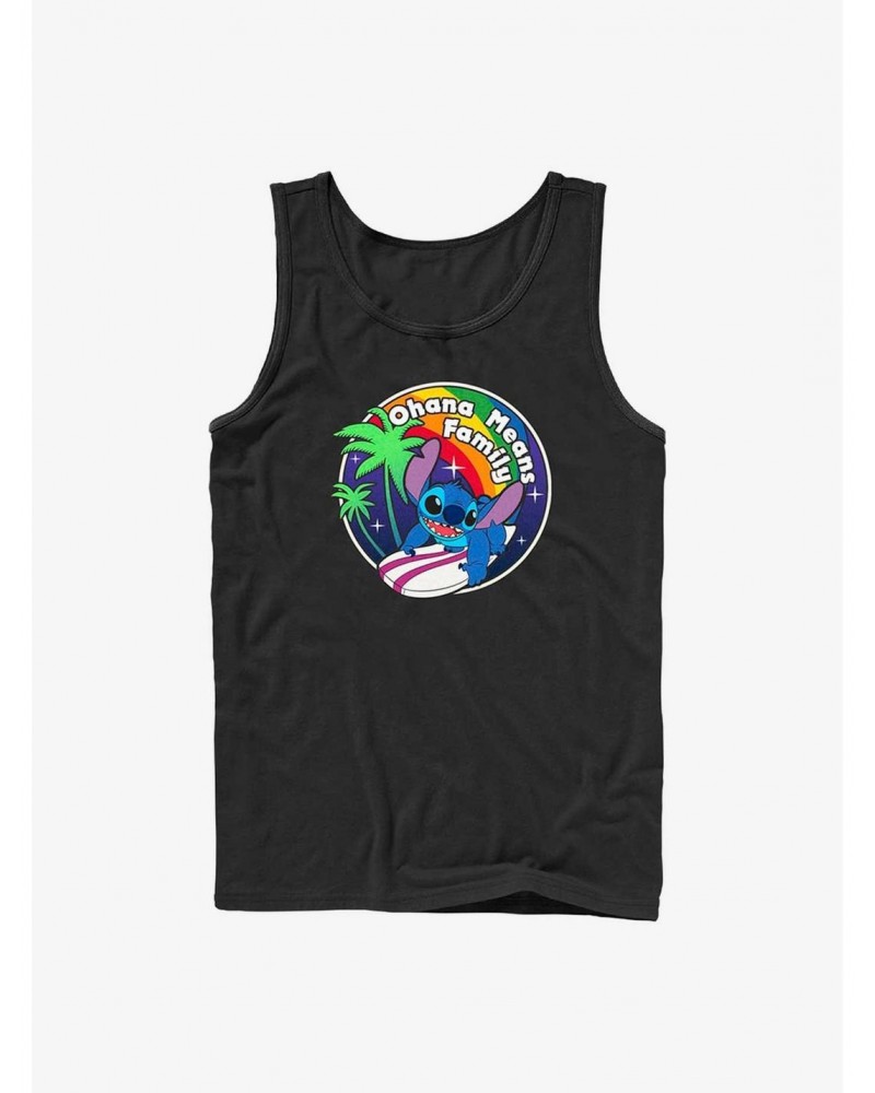 Disney Lilo & Stitch Rainbow Ohana Tank $5.98 Tanks