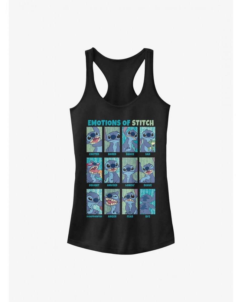 Disney Lilo & Stitch Emotions Of Stitch Girls Tank $8.37 Tanks