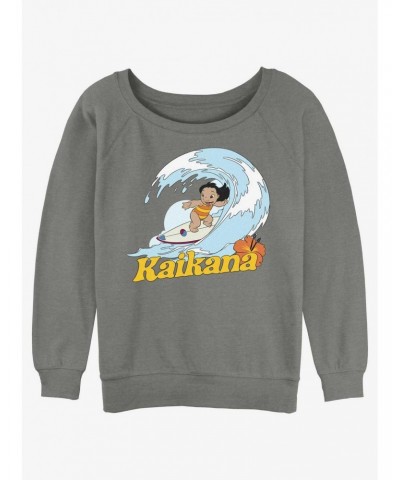 Disney Lilo & Stitch Hawaiian Sister Lilo Girls Slouchy Sweatshirt $14.76 Sweatshirts