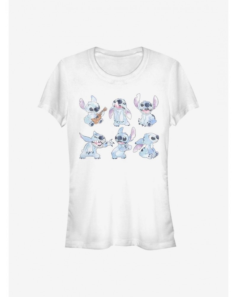 Disney Lilo & Stich Watercolor Girls T-Shirt $8.57 T-Shirts