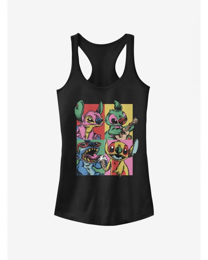 Disney Lilo & Stitch Grunge Stitch Girls Tank $6.97 Tanks