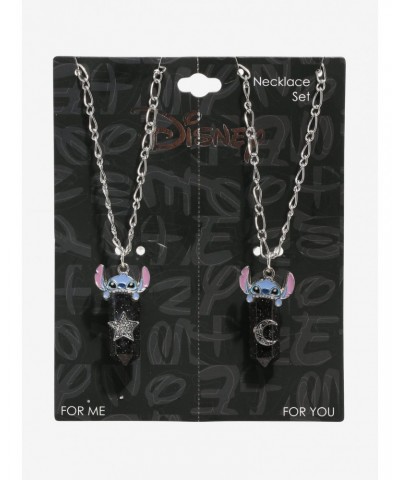 Disney Lilo & Stitch Celestial Crystal Best Friend Necklace Set $5.56 Necklace Set