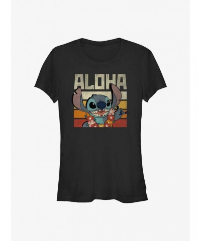 Dsny Lilo Stch Stitch Says Aloha Girls T-Shirt $9.76 T-Shirts