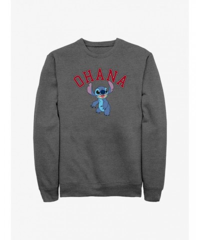 Disney Lilo & Stitch Ohana Collegiate Sweatshirt $12.69 Sweatshirts