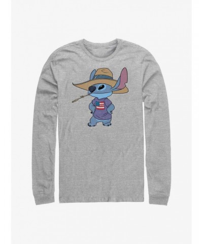 Disney Lilo & Stitch Howdy Stitch Long-Sleeve T-Shirt $12.11 T-Shirts