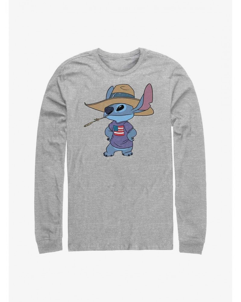 Disney Lilo & Stitch Howdy Stitch Long-Sleeve T-Shirt $12.11 T-Shirts