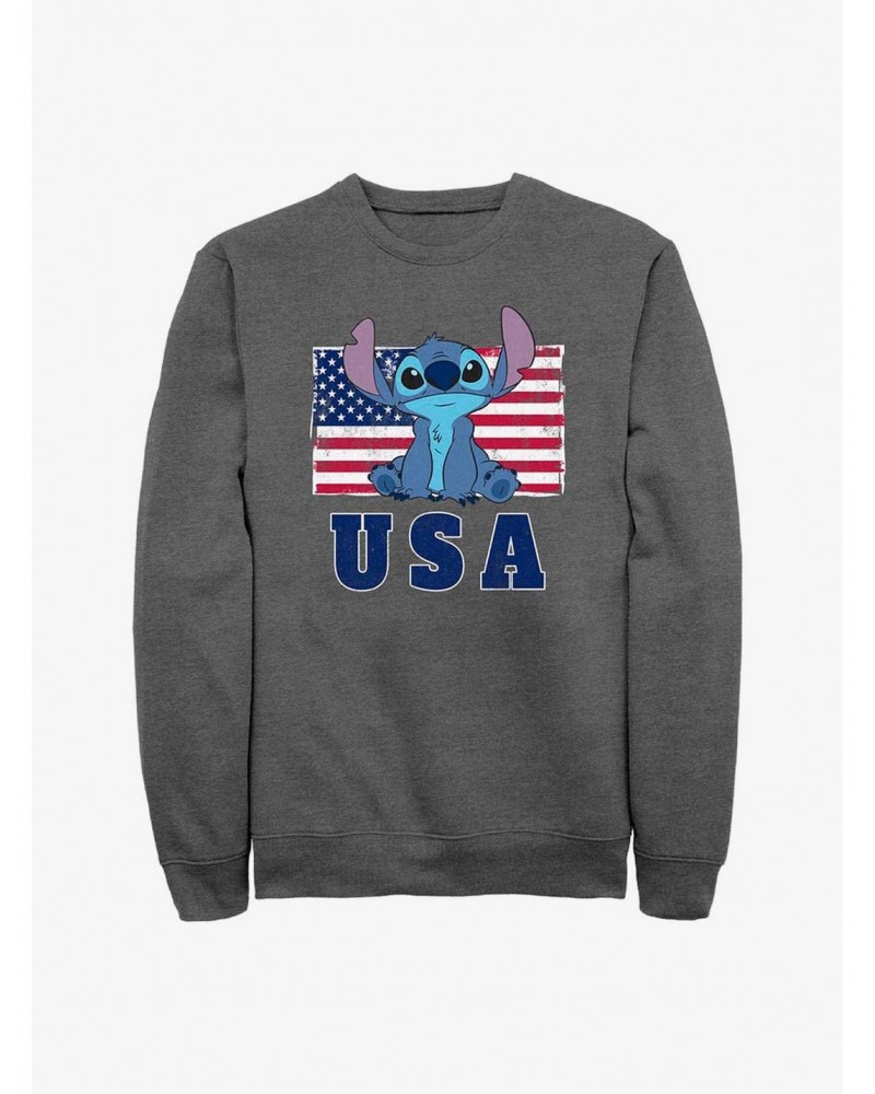 Disney Lilo & Stitch America Sweatshirt $10.04 Sweatshirts