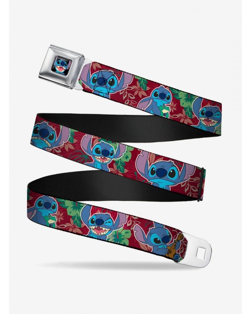 Disney Lilo & Stitch - Stitch 6 Expressions Tropical Seatbelt Belt $7.97 Belts