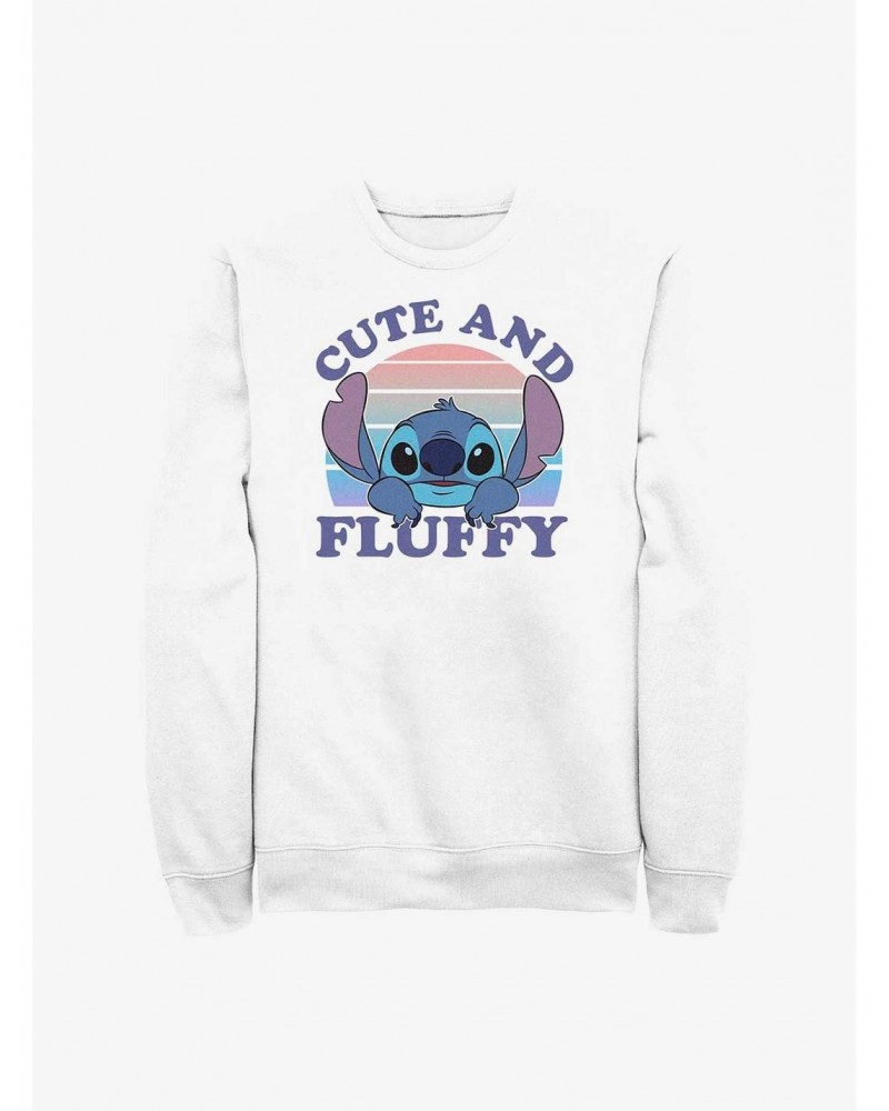 Disney Lilo & Stitch Cute And Fluffy Crew Sweatshirt $8.86 Sweatshirts