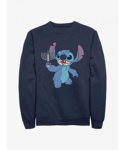 Disney Lilo & Stitch Hanukkah Menorah Sweatshirt $10.33 Sweatshirts