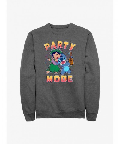 Disney Lilo & Stitch Party Mode Sweatshirt $11.81 Sweatshirts