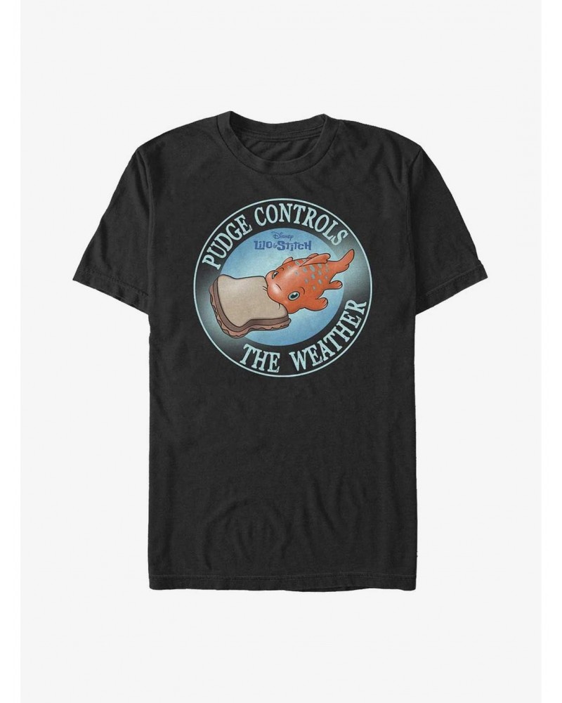 Disney Lilo & Stitch Pudge Controls The Weather T-Shirt $8.22 T-Shirts