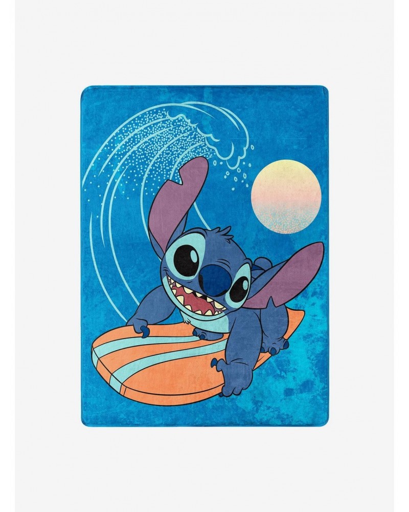 Disney Lilo & Stitch Makes Waves Silk Touch Throw $11.17 Throws