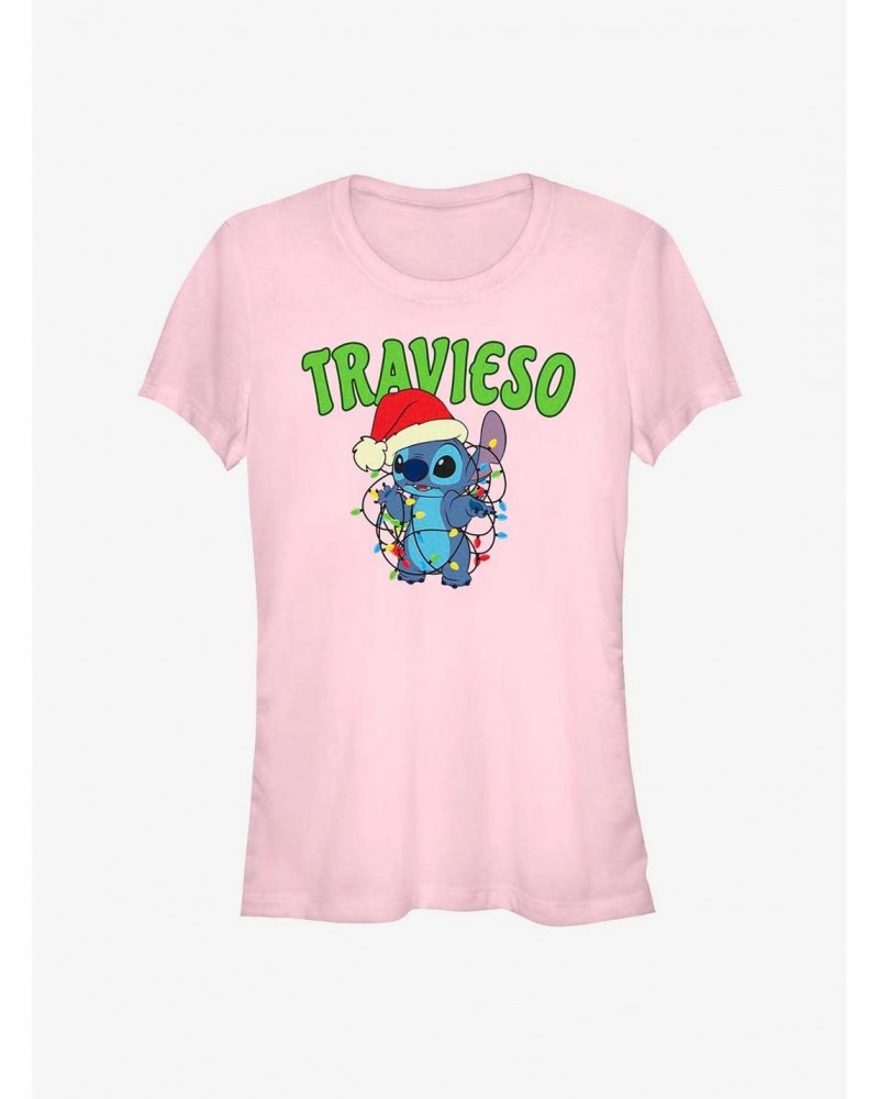 Disney Lilo & Stitch Travieso Naughty in Spanish Girls T-Shirt $8.96 T-Shirts