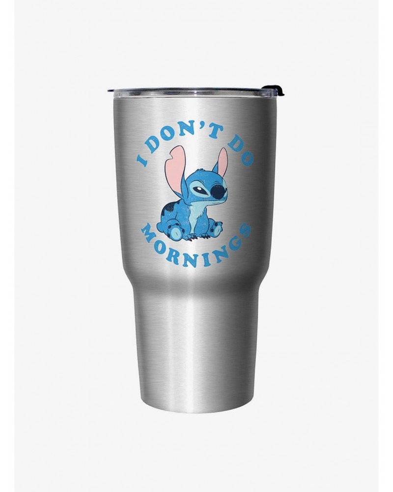 Disney Lilo & Stitch No Mornings Travel Mug $10.05 Mugs