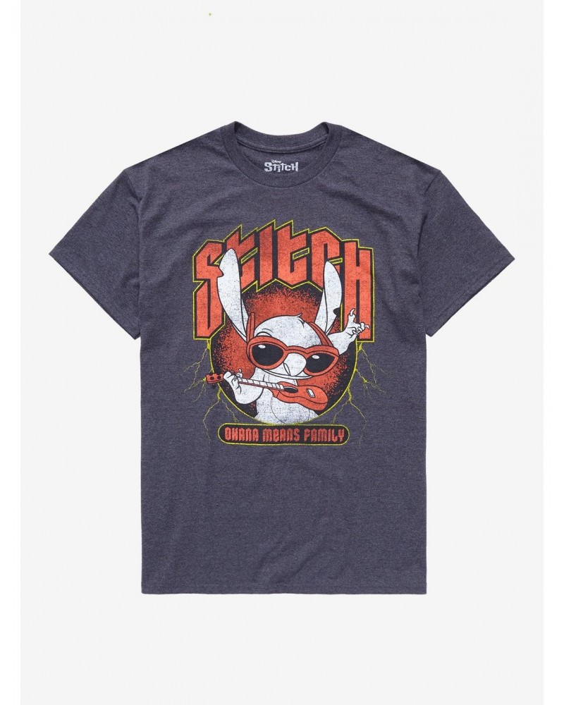 Disney Lilo & Stitch Ohana Metal T-Shirt $8.03 T-Shirts