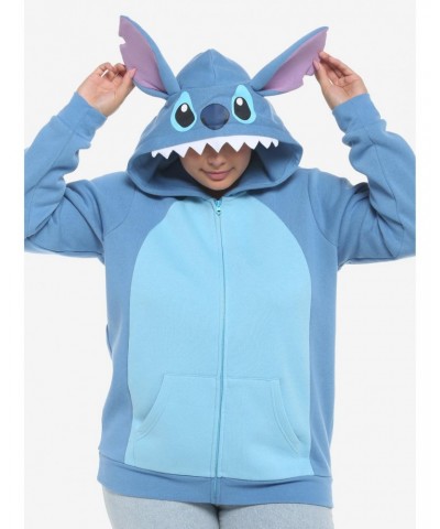 Disney Lilo & Stich Ears Girls Hoodie Plus Size $17.25 Hoodies