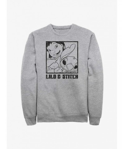 Disney Lilo & Stitch Photo Shot Snap Crew Sweatshirt $9.45 Sweatshirts